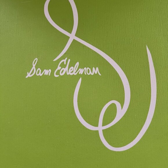 Sam Edelman Square Toe Alpn Green Patent Pumps - Picture 6 of 7